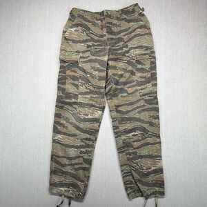 Vintage 90s Tiger Stripe Camo Cargo Pants Size Medium Regular Military 31x30